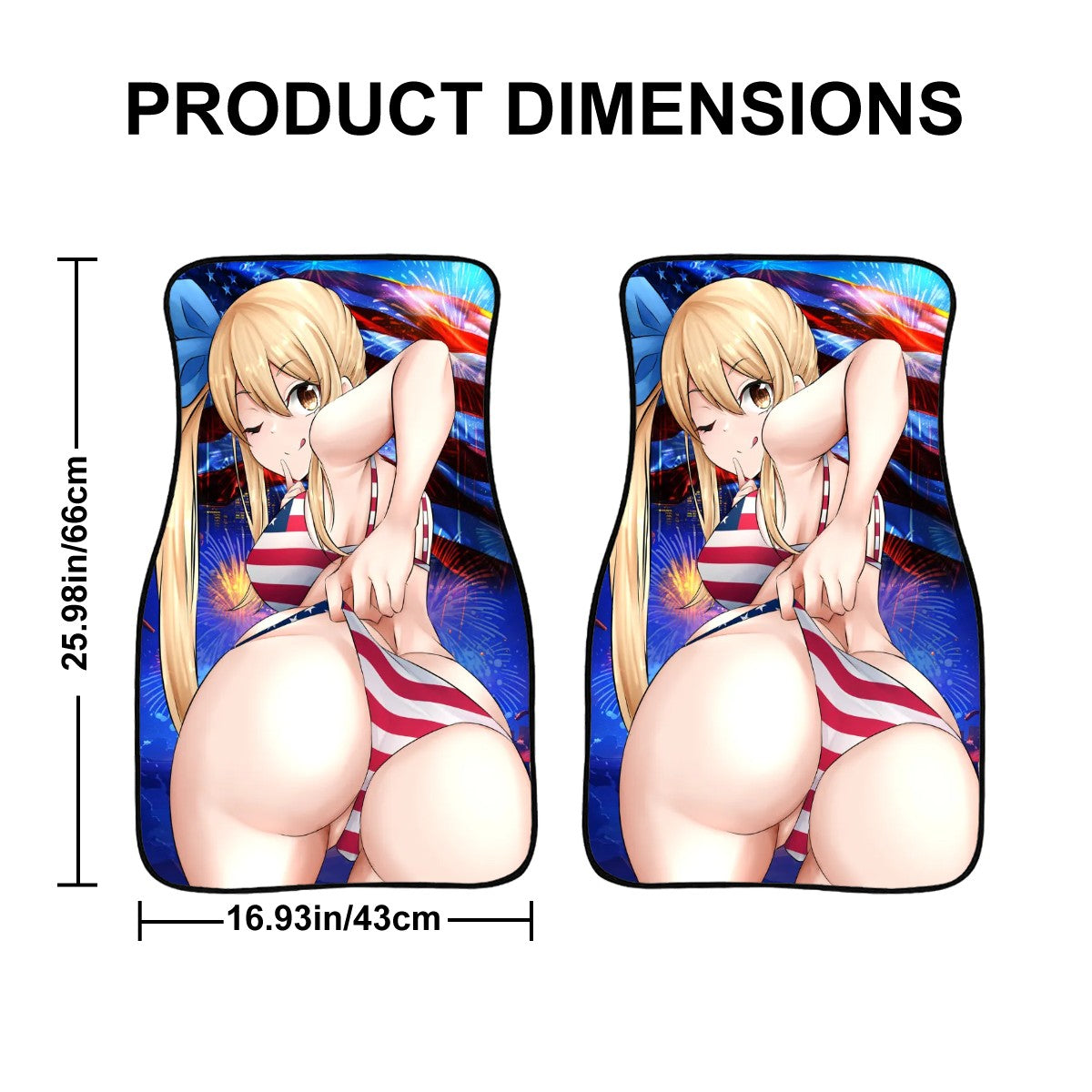 Lucy Heartfilia American Booty Car Floor Mats