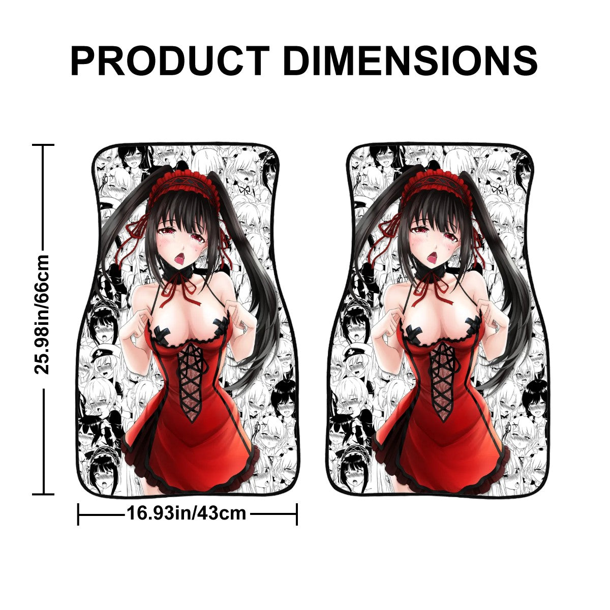 Ahegao Kurumi Car Floor Mats