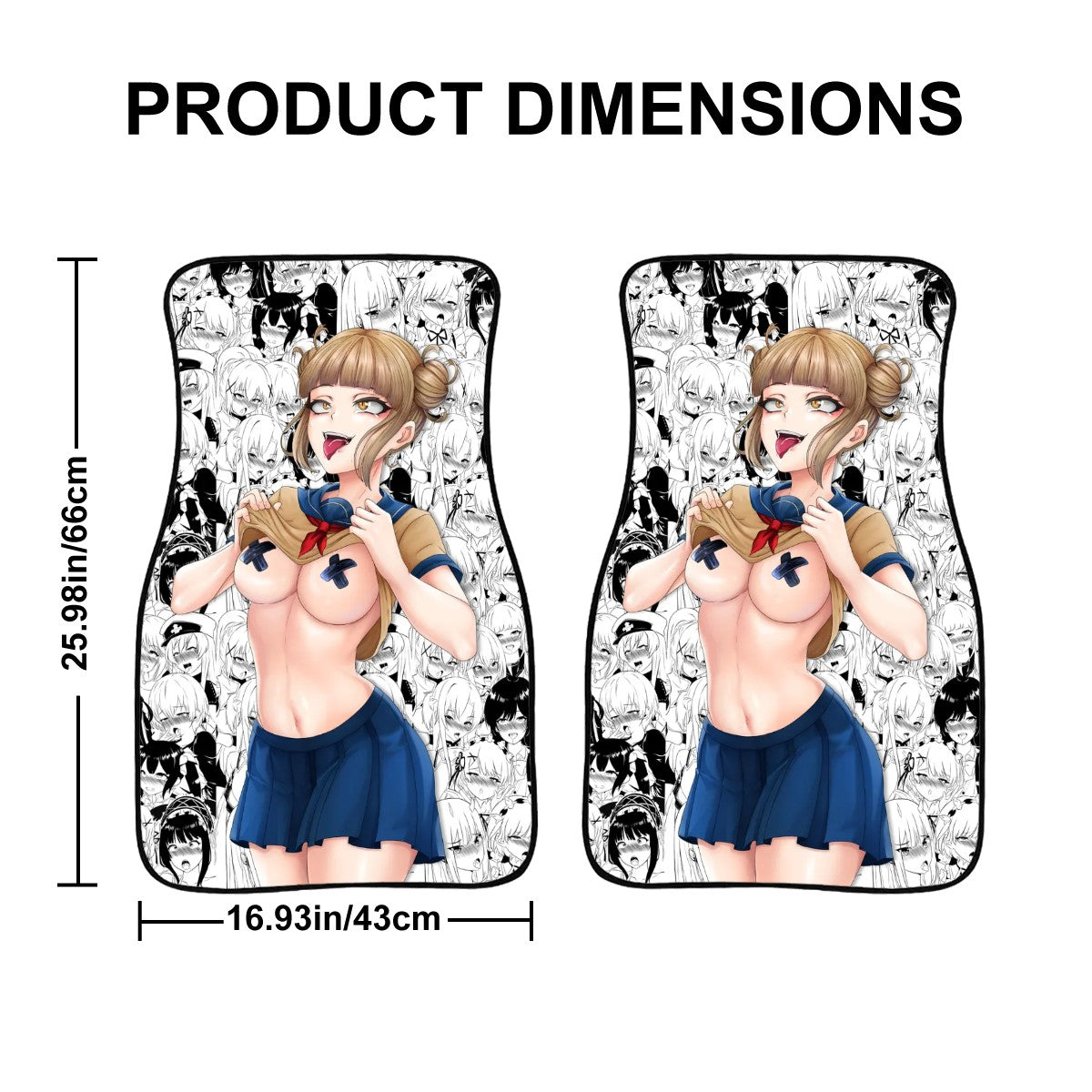 Ahegao Toga Car Floor Mats