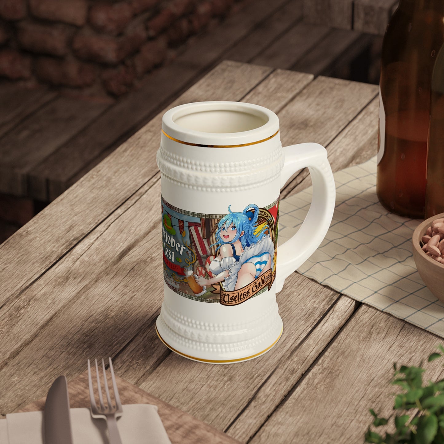 Aqua Oktoberfest Beer Stein