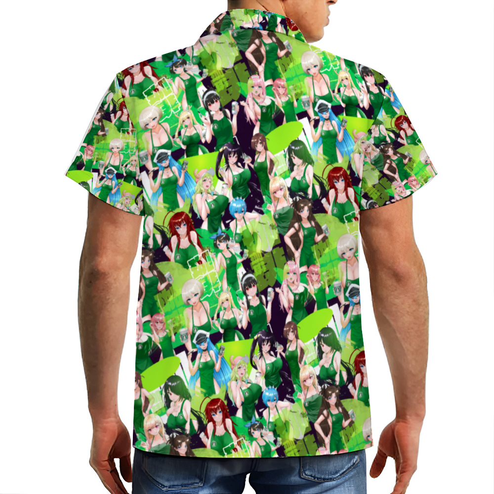 Iced Latte Short Sleeve Hawaiian Shirt