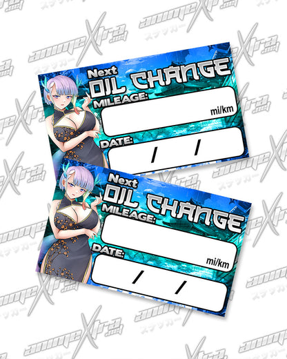 Lucy Dragon Oil Change Stickers
