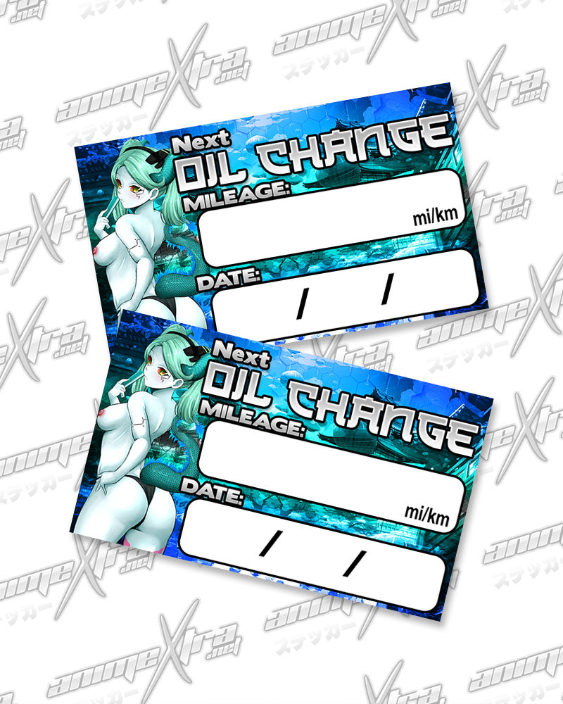 Rebecca Dragon Oil Change Stickers