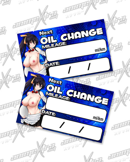 Akeno Maid Oil Change Stickers
