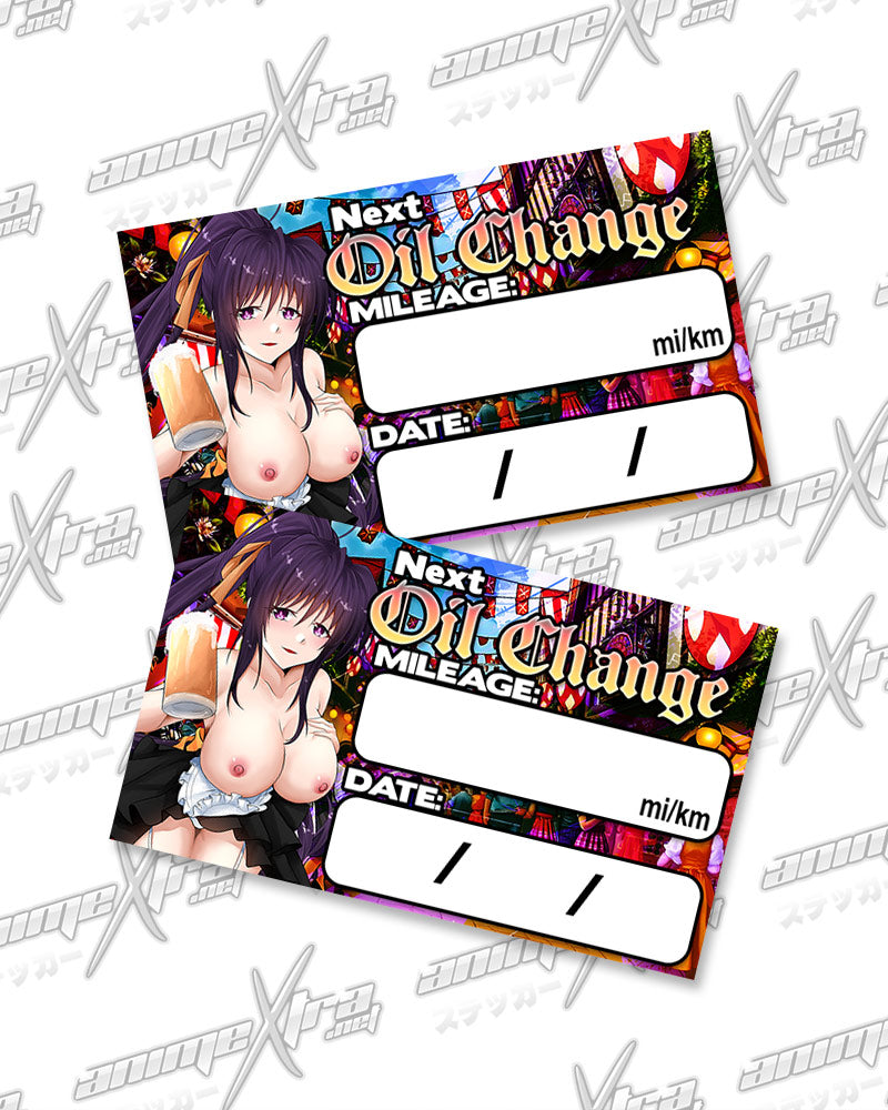 Akeno Oktoberfest Oil Change Stickers