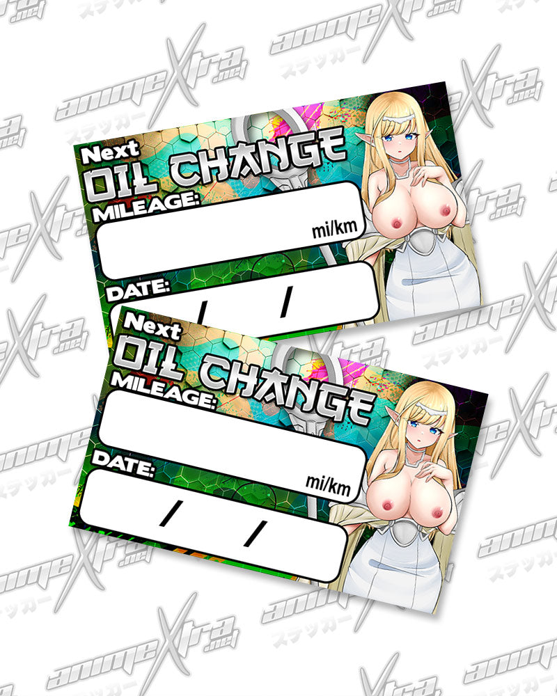 Annette Oil Change Stickers