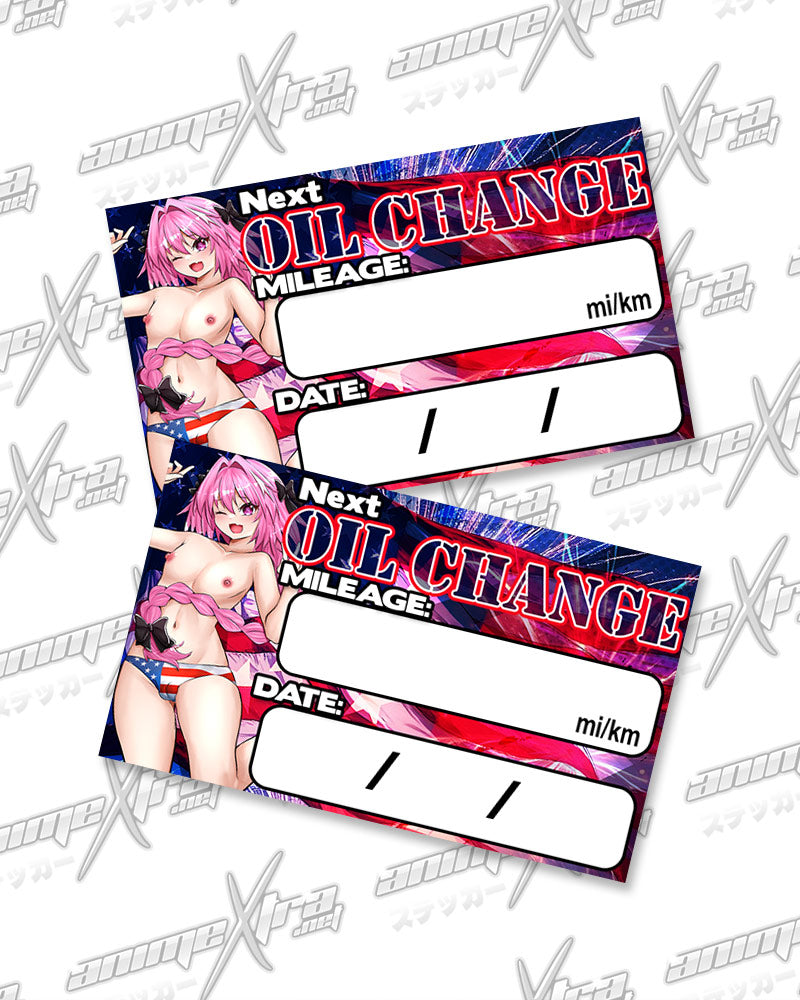 Astolfo Patriot Bikini Oil Change Stickers