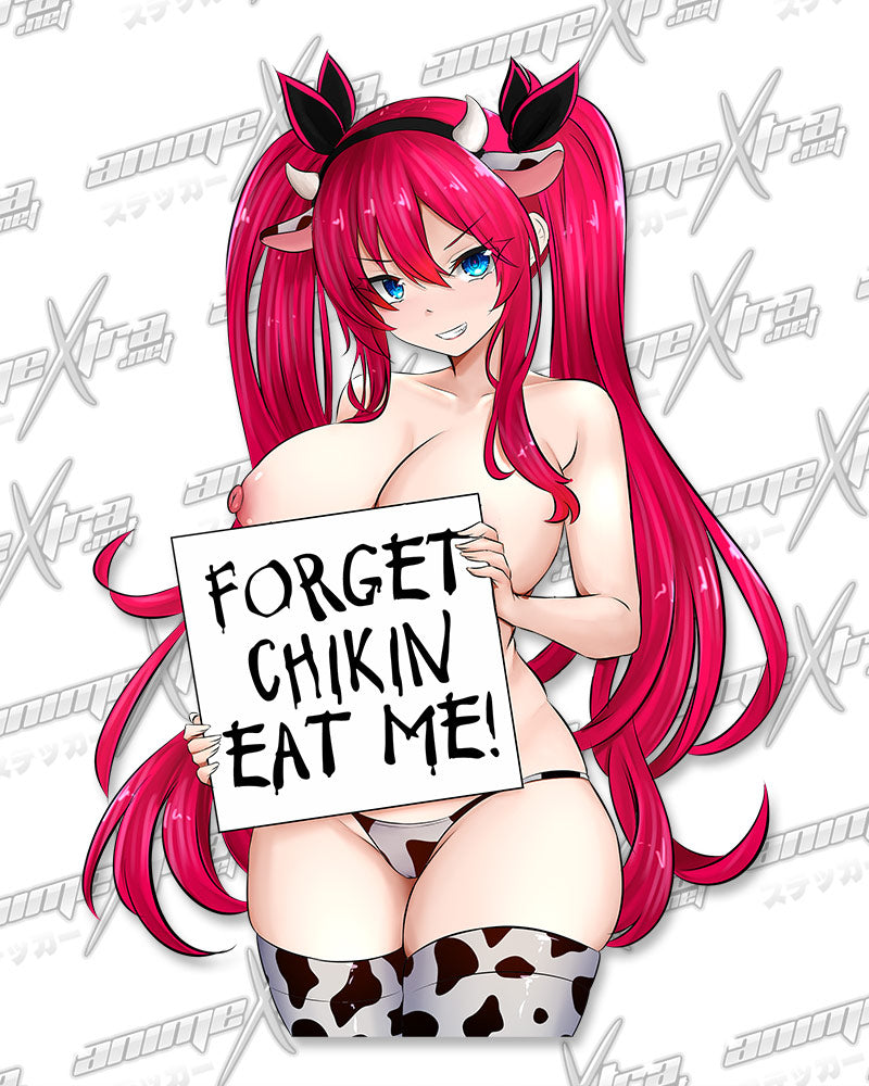 Cowgirl Ayaka Forget Chicken Sign