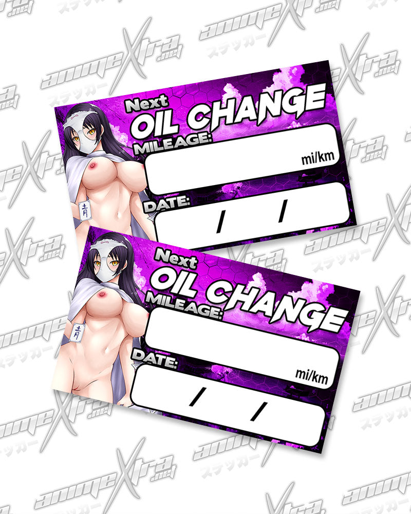 Ayame Masked Oil Change Sticker