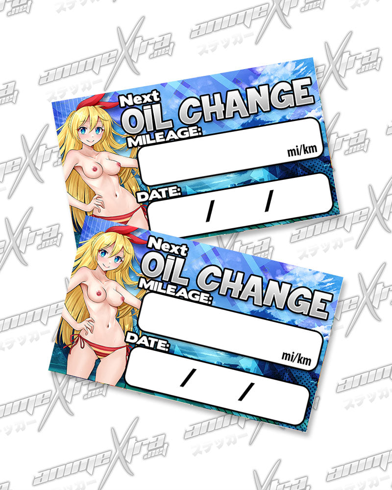 Chitoge Oil Change Stickers