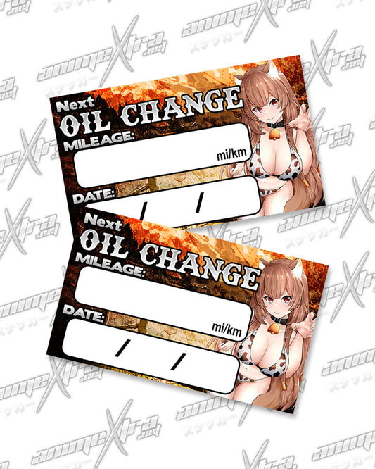 Cowgirl Raphtalia Oil Change Stickers