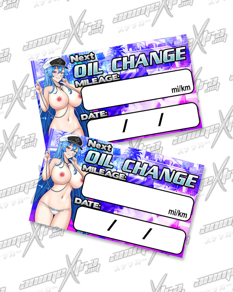 Esdeath Nurse Oil Change Stickers