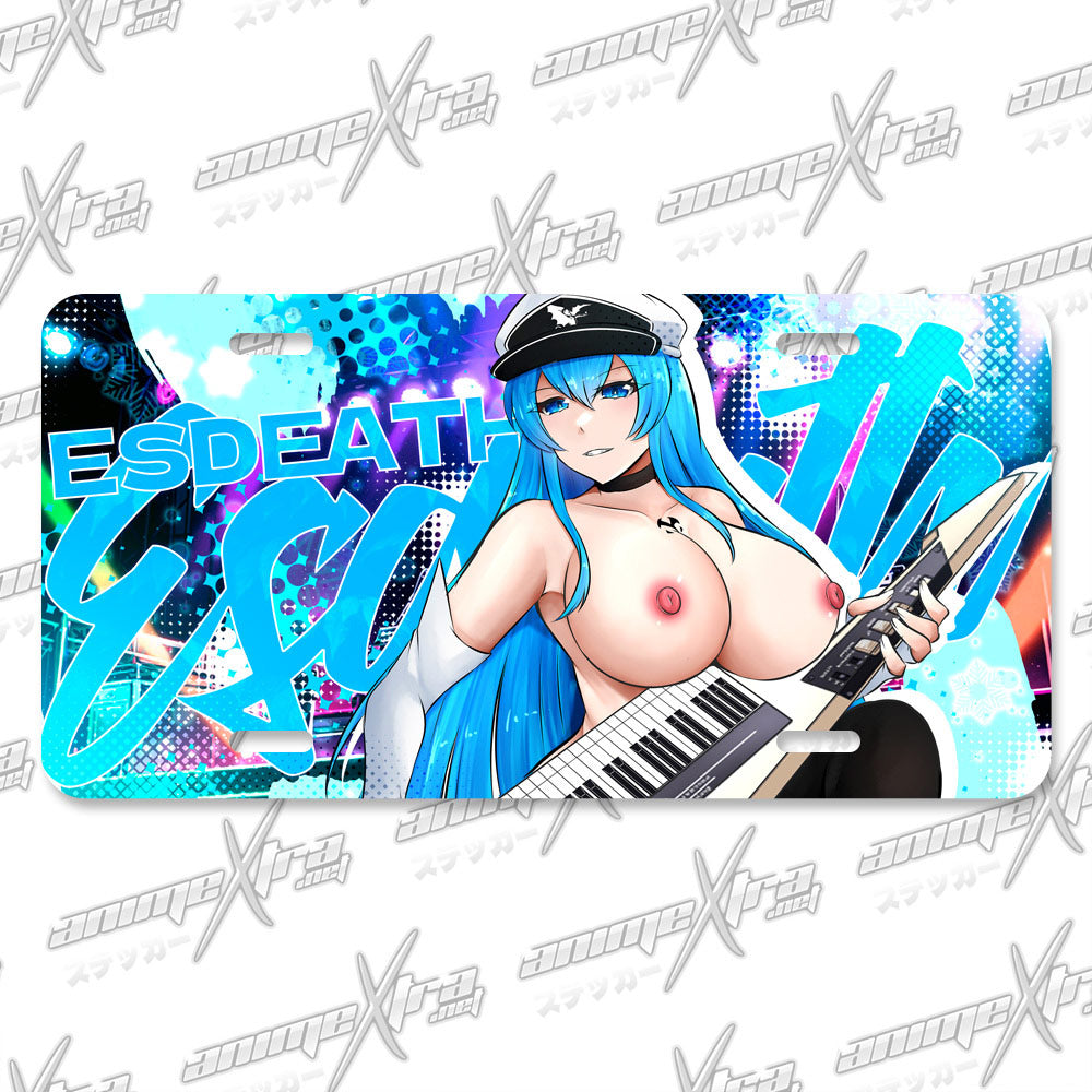 Esdeath Rocker License Plates