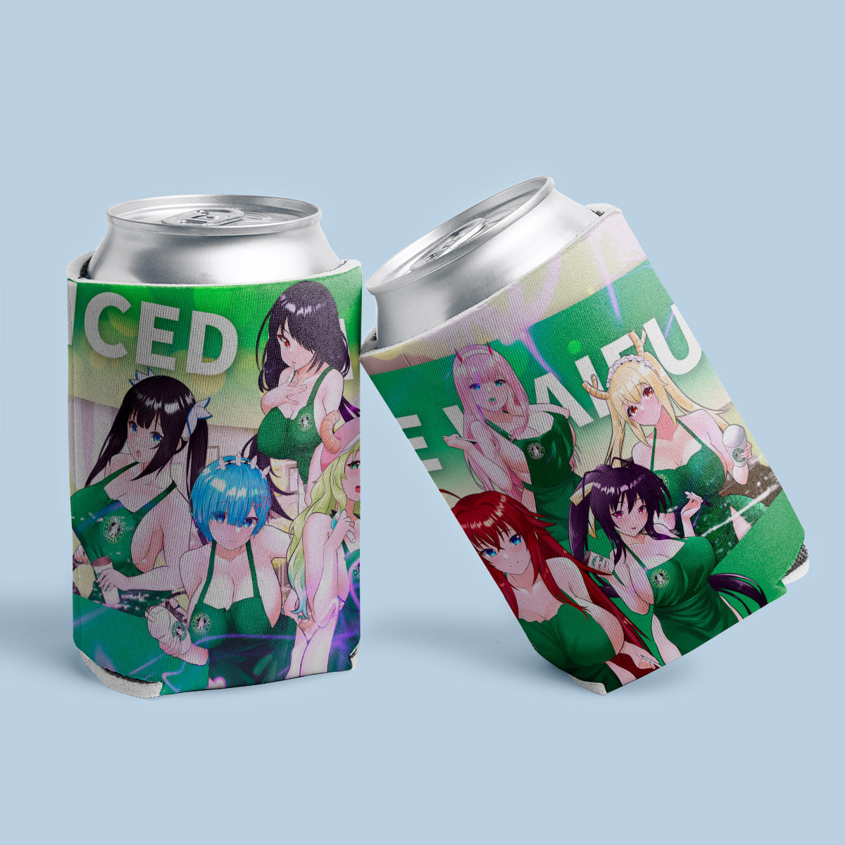 Iced Latte Waifus Can Coolers