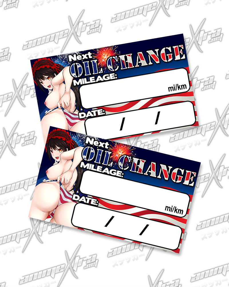 Kurumi American Booty Oil Change Stickers