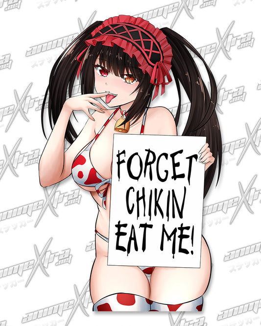 Cowgirl Kurumi Forget Chicken Sign Kiss Cuts