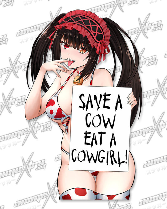 Cowgirl Kurumi Save a Cow Kiss Cuts