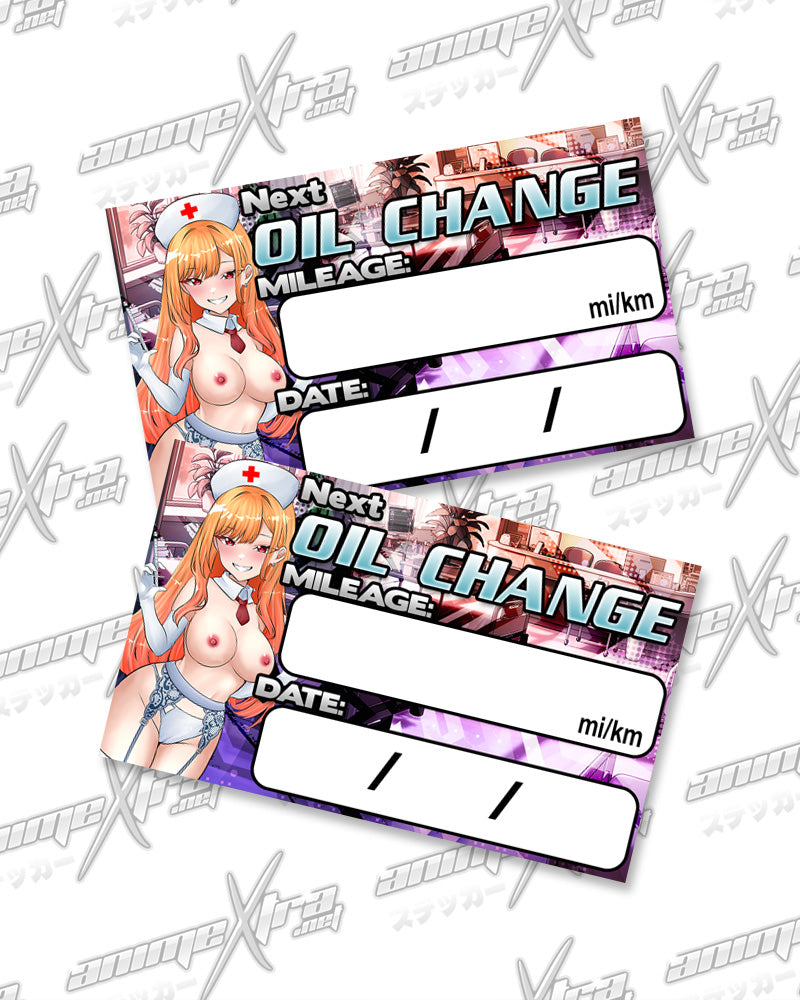 Marin Nurse Oil Change Stickers