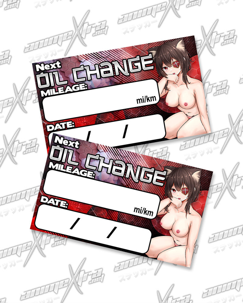 Megumin Neko Oil Change Sticker