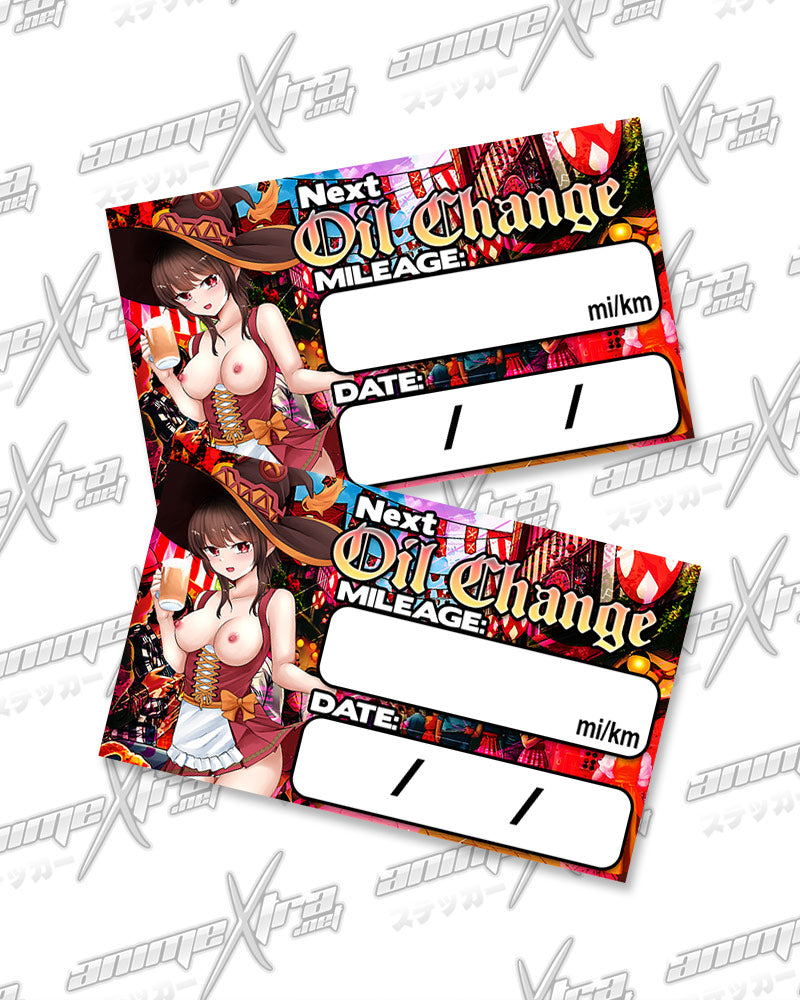 Megumin Oktoberfest Oil Change Stickers