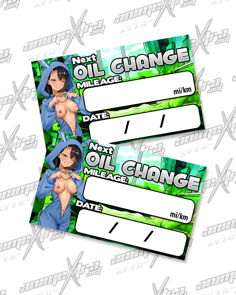 Nagatoro Bunny Jammies Oil Change Stickers