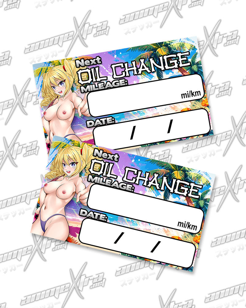 Ravel Bikini Oil Change Stickers