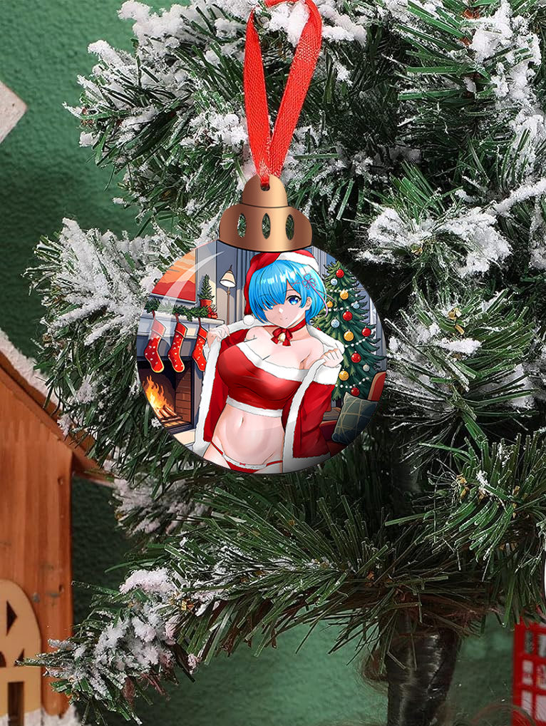 Rem Santa Christmas Ornaments