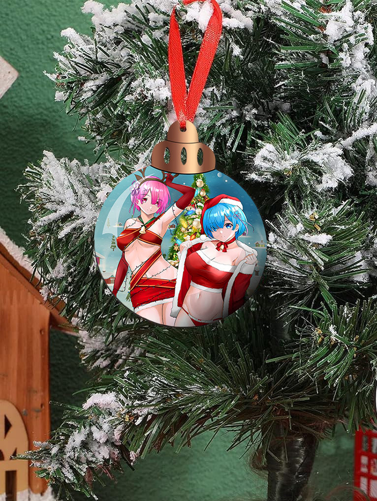 Rem Ram Christmas Ornaments