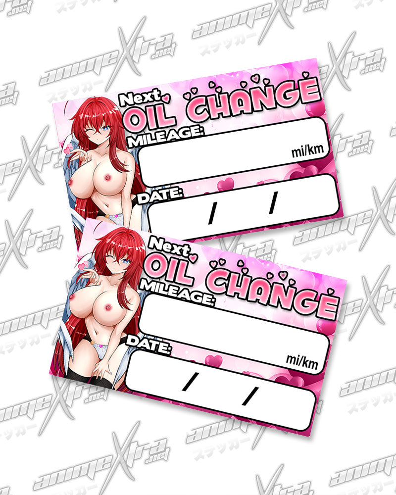 Rias Cupid Oil Change Stickers
