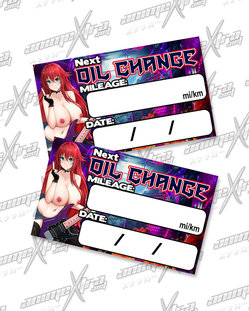 Rias Rocker Oil Change Stickers