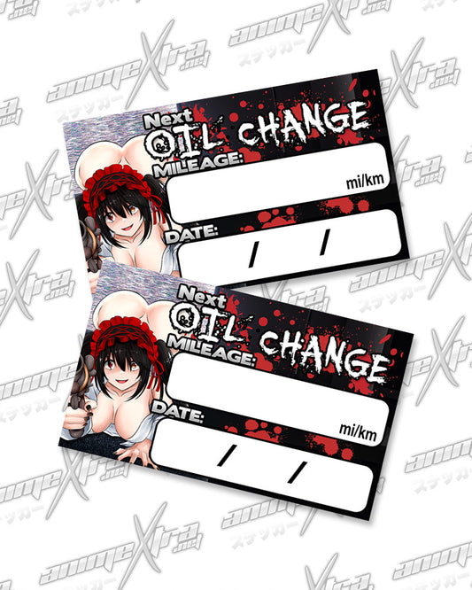 Sadako Kurumi Oil Change Stickers
