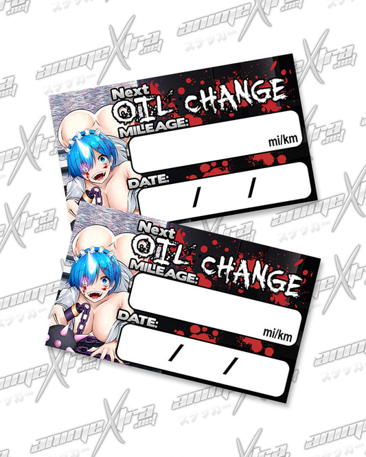 Sadako Rem Oil Change Stickers