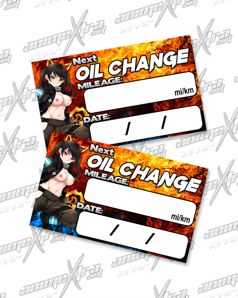 Tamaki Cat Oil Change Sticker