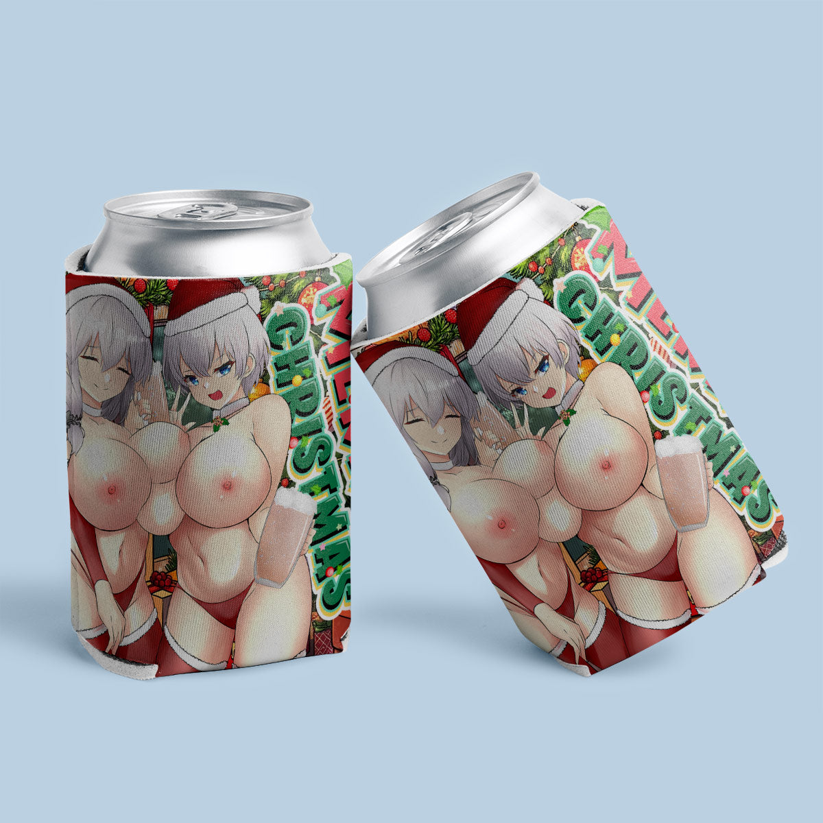 Tsuki & Hana Xmas Can Coolers