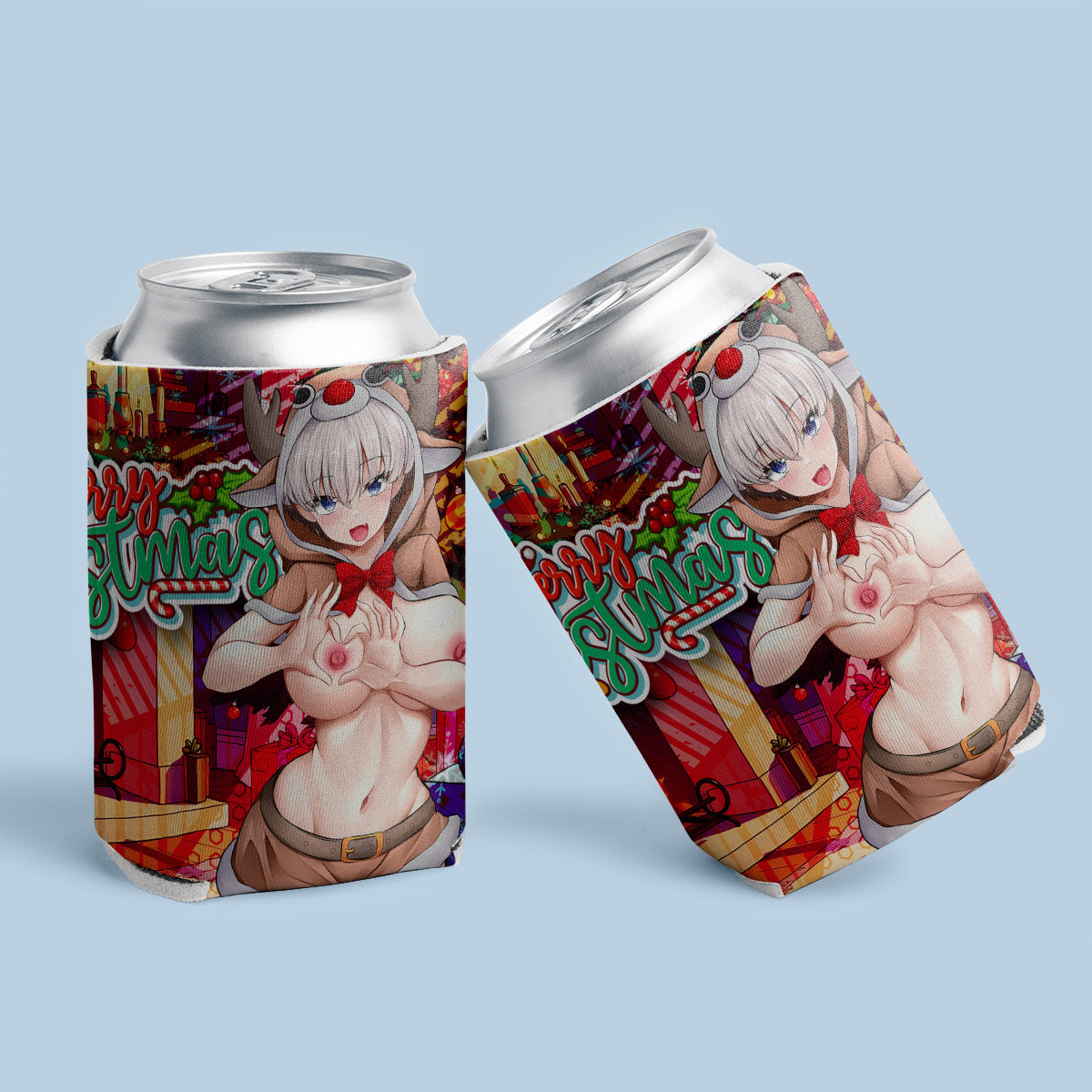 Uzaki Deer Xmas Can Coolers