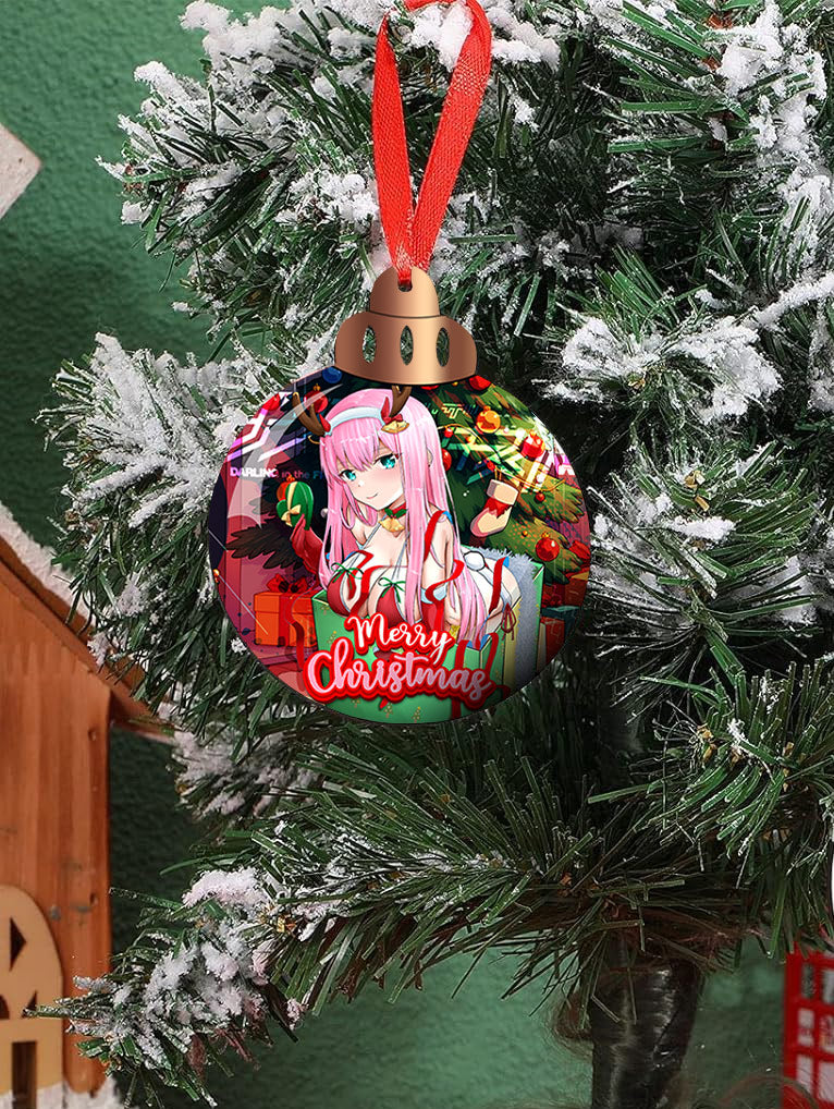 Zero Two Unwrapped Christmas Ornaments