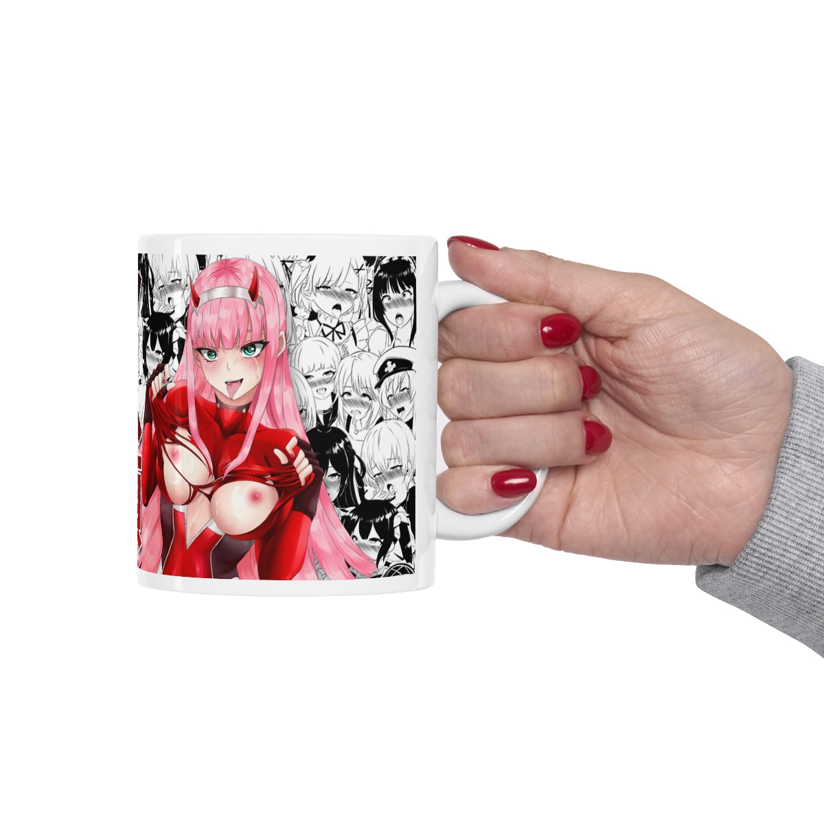 Ahegao Zero Two NSFW Coffee Mugs