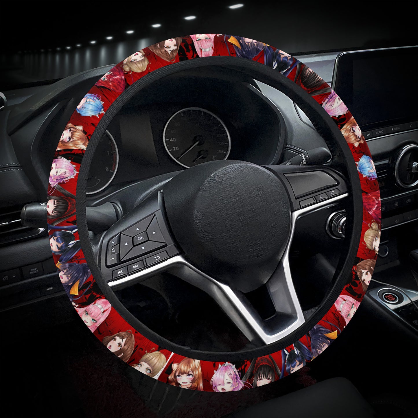 Ahegao Steering Wheel Covers