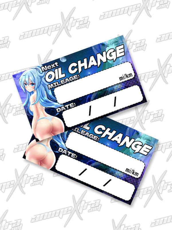 Aqua BAWC Oil Change Sticker