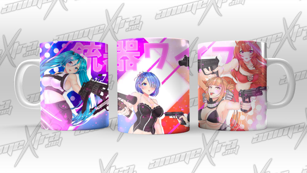 Armed Waifus v2 Coffee Mugs