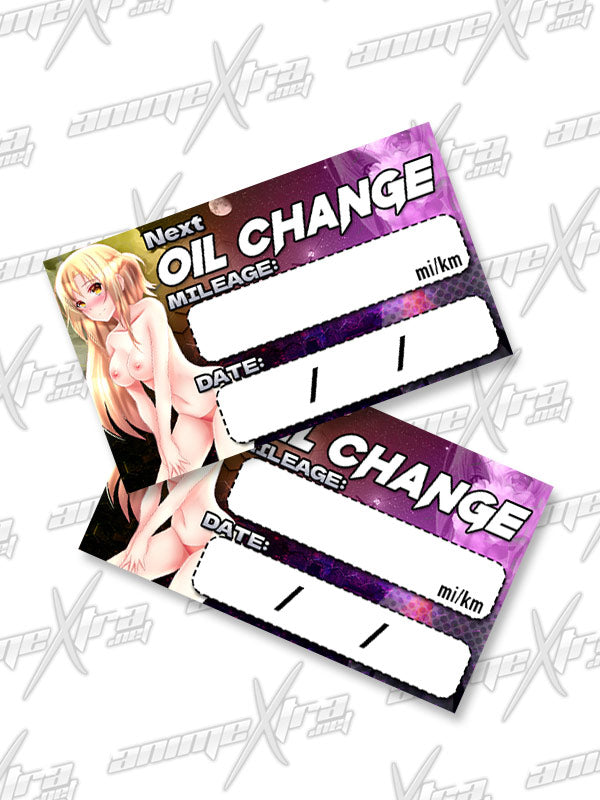 Asuna Oil Change Sticker