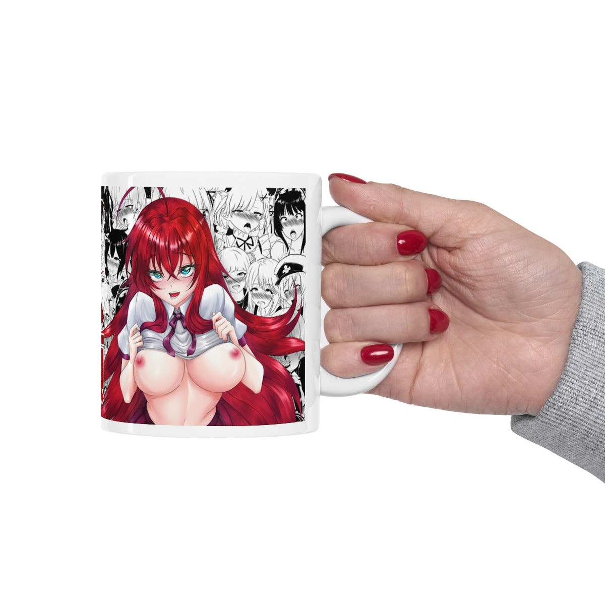 Ahegao Rias NSFW Coffee Mugs