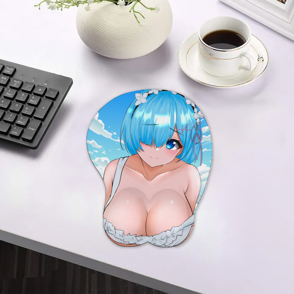 Rem Apron Oppai Mousepad