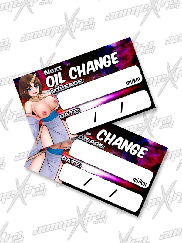 Elma Oil Change Sticker