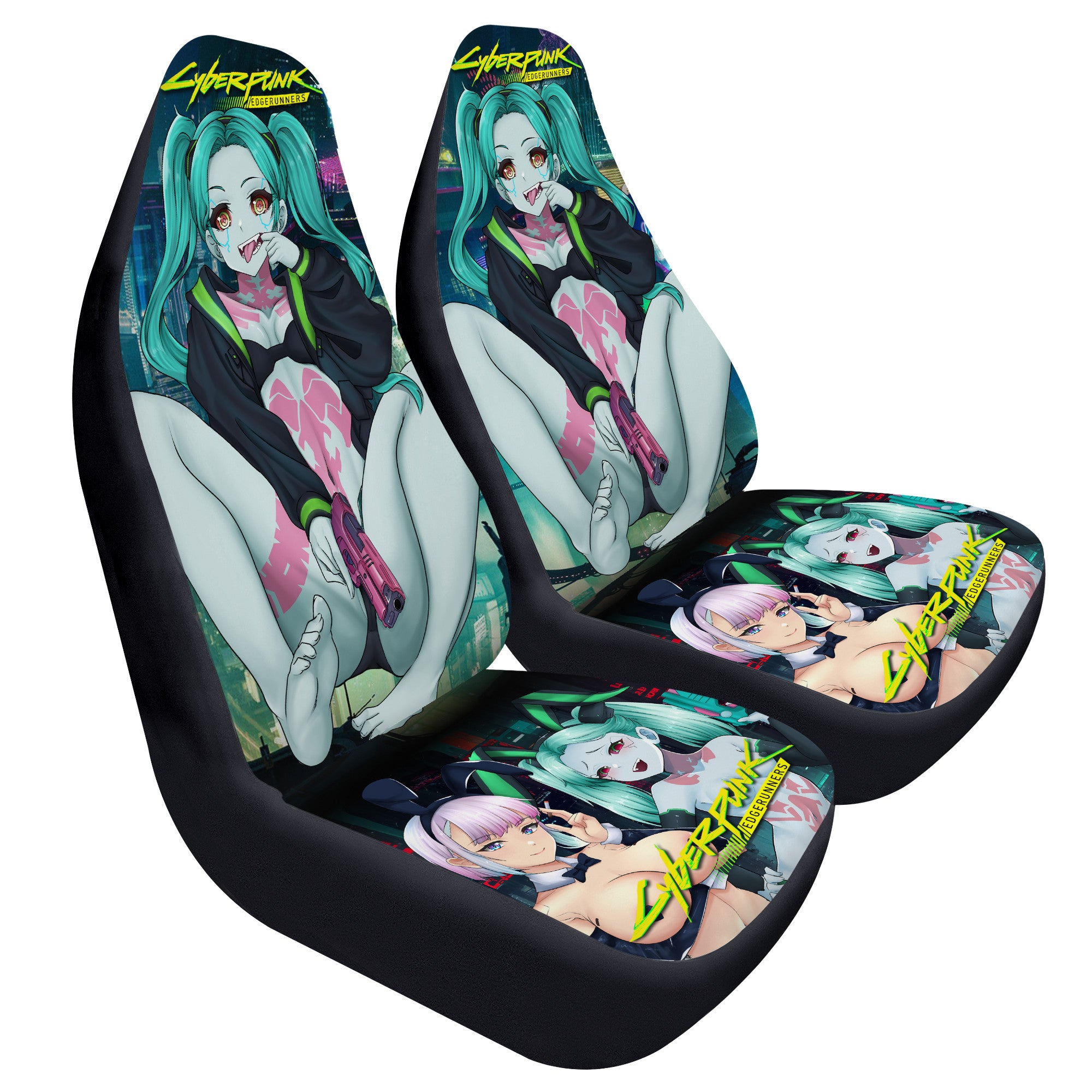 Anime Car accessories Anime girl Car Seat Covers for Car, Black