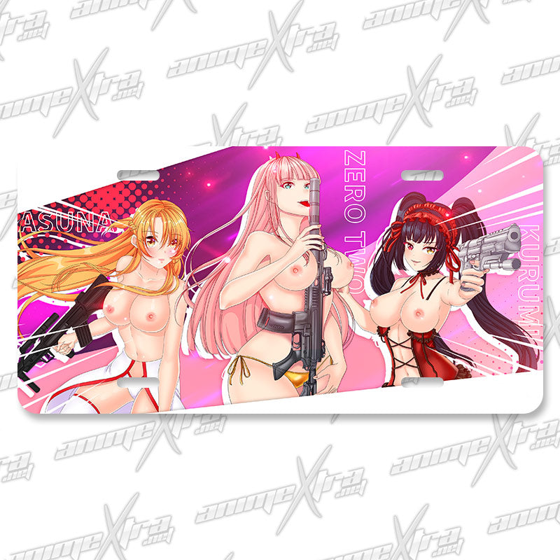 Armed Waifus v1 License Plate