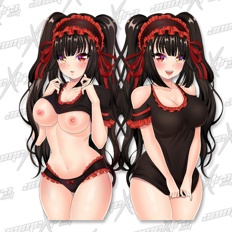 Kurumi Flashing Front and Back Kiss Cuts