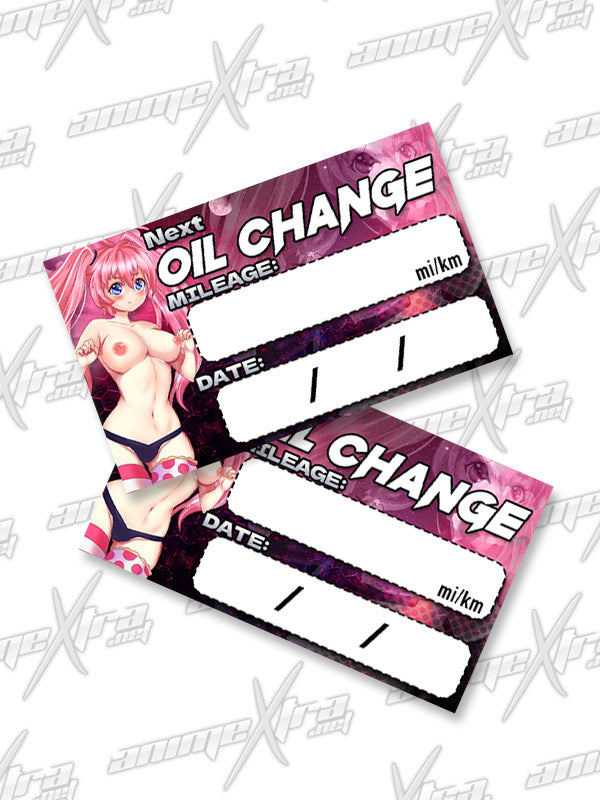 Milim Oil Change Sticker
