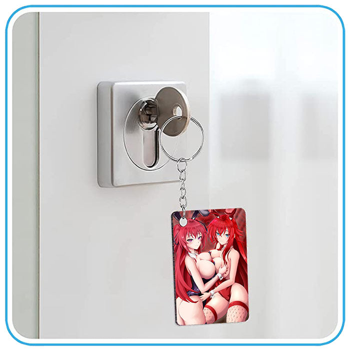 Mio & Rias Bunnygirl Keychain