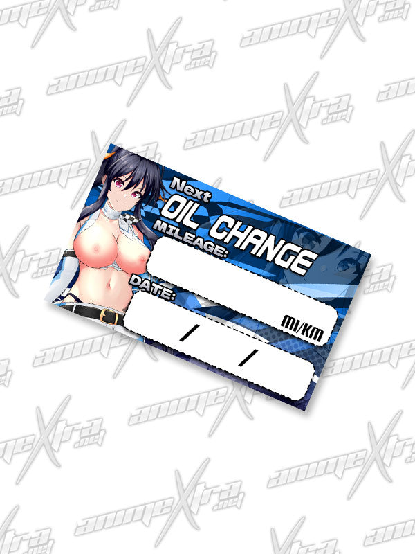 Racer Akeno Oil Change Sticker